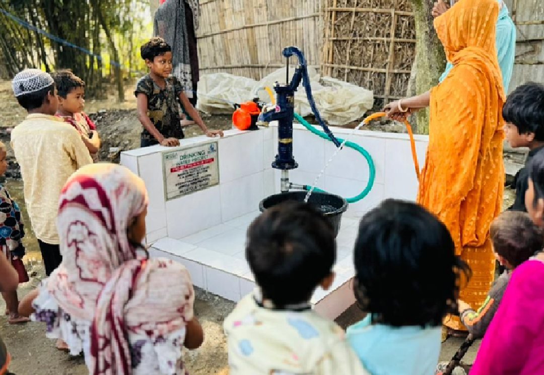 Saf Water Project hand pump installation, Araria, Bihar