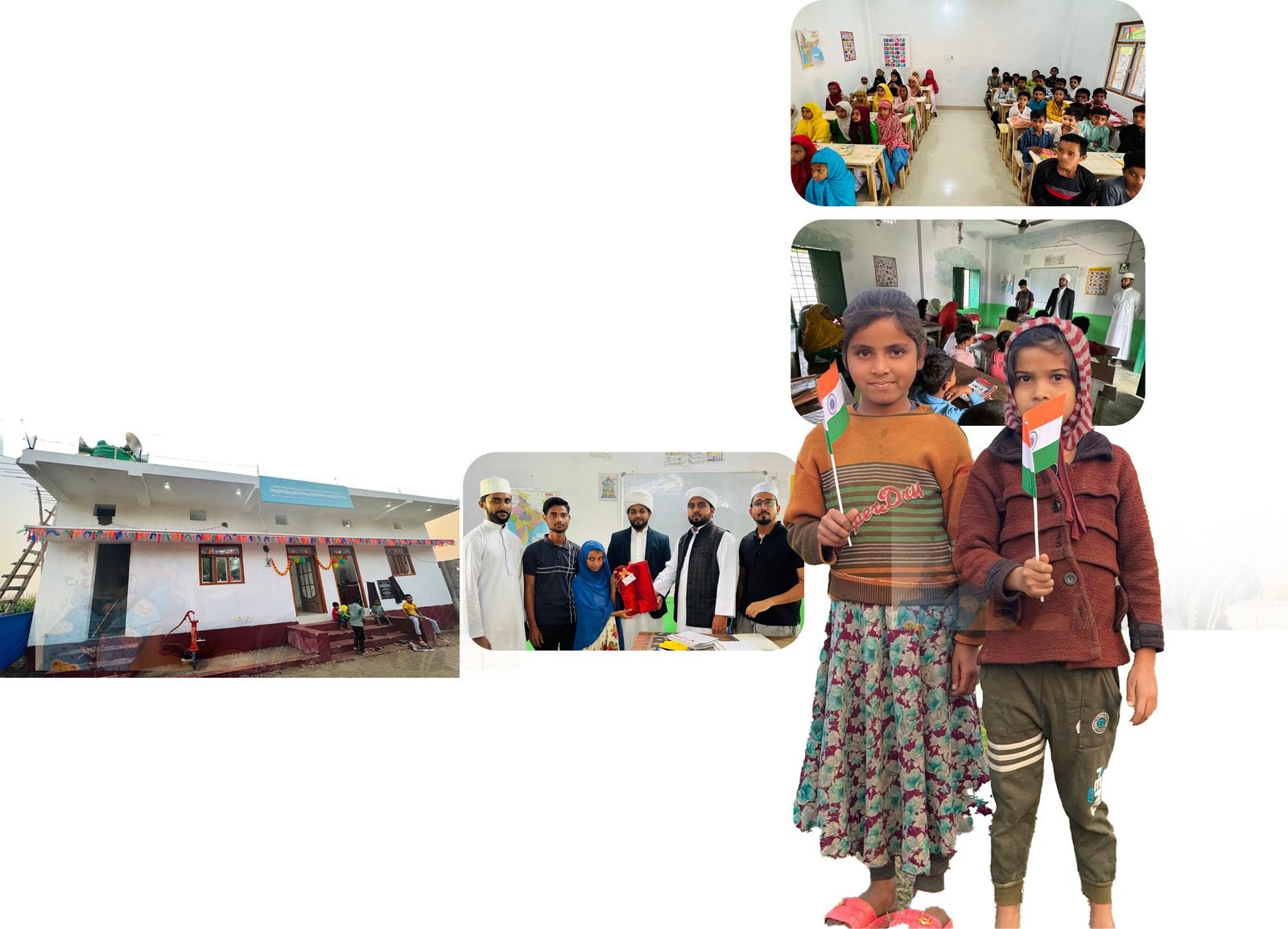 Children studying inside an IRSSA Learning Center classroom